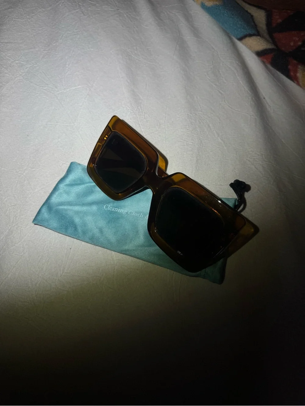 Oversized Square Tortoiseshell Sunglasses - Brown
